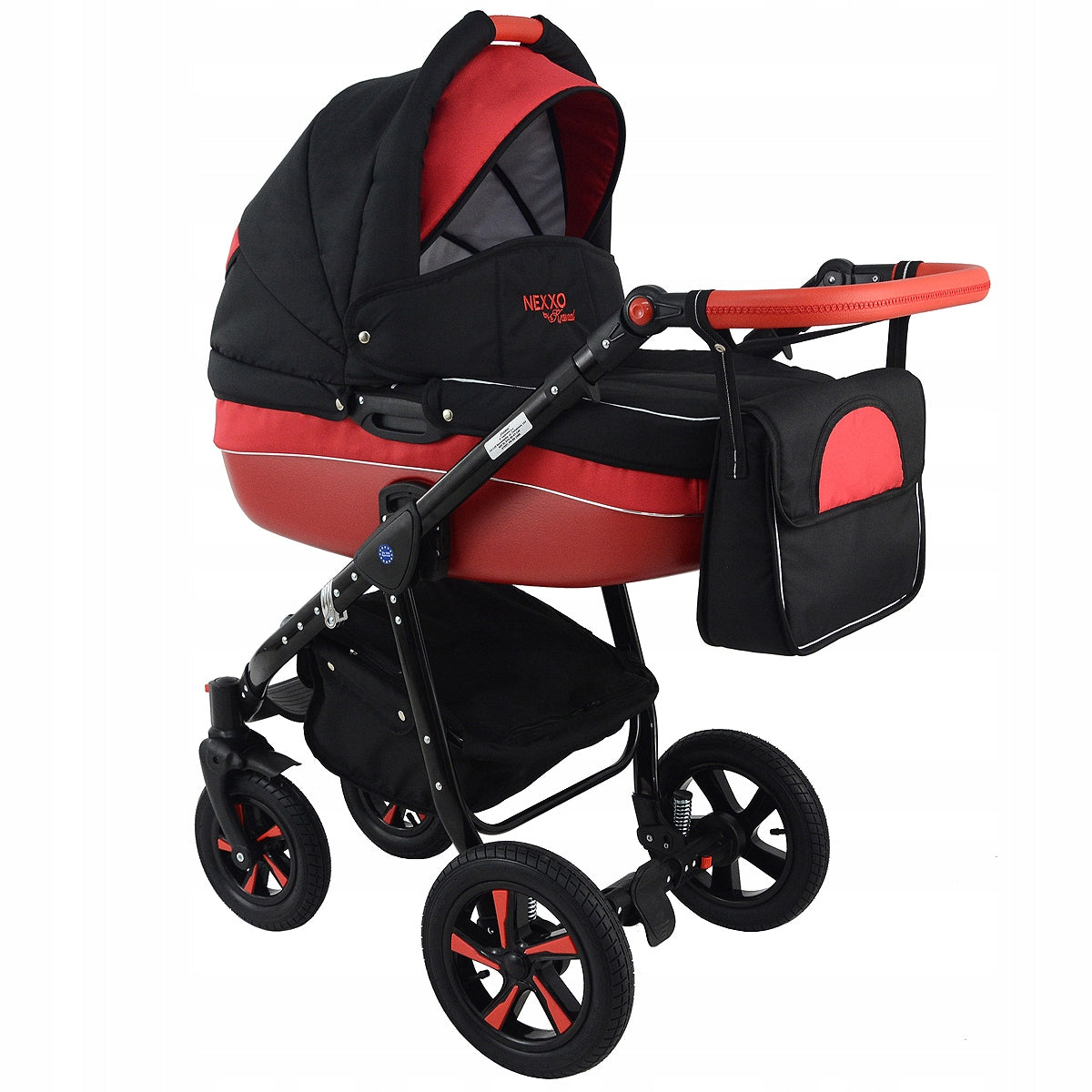 Baby stroller 3in1 Krasnal NEXXO black RED SPORT Brand Krasnal