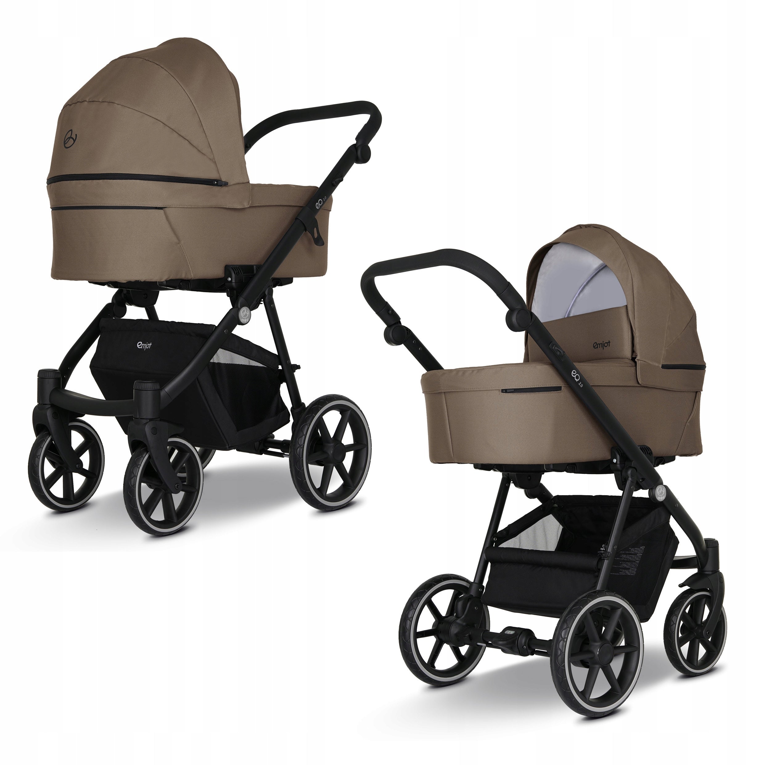 Baby stroller 4in1 EMJOT EQ 2.0 multifunctional c. beige Cosmo base isofix Manufacturer code EMJOT EQ2.0 08 -4w1