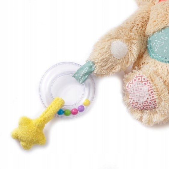 BabyFehn Bear Bruno Educational Pendant Sound 28cm Stroller Crib Packaging status original