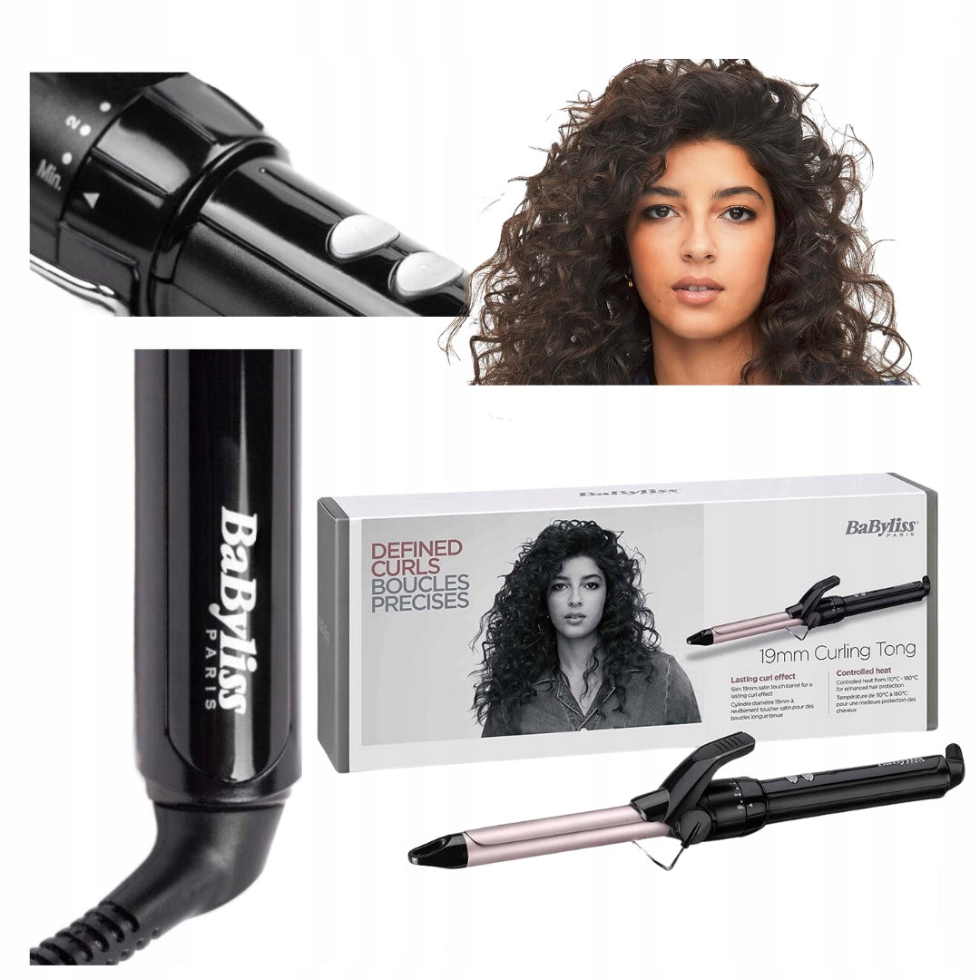 Babyliss Curling Hair Curler Tong 19MM C319E Long Thin Traditional