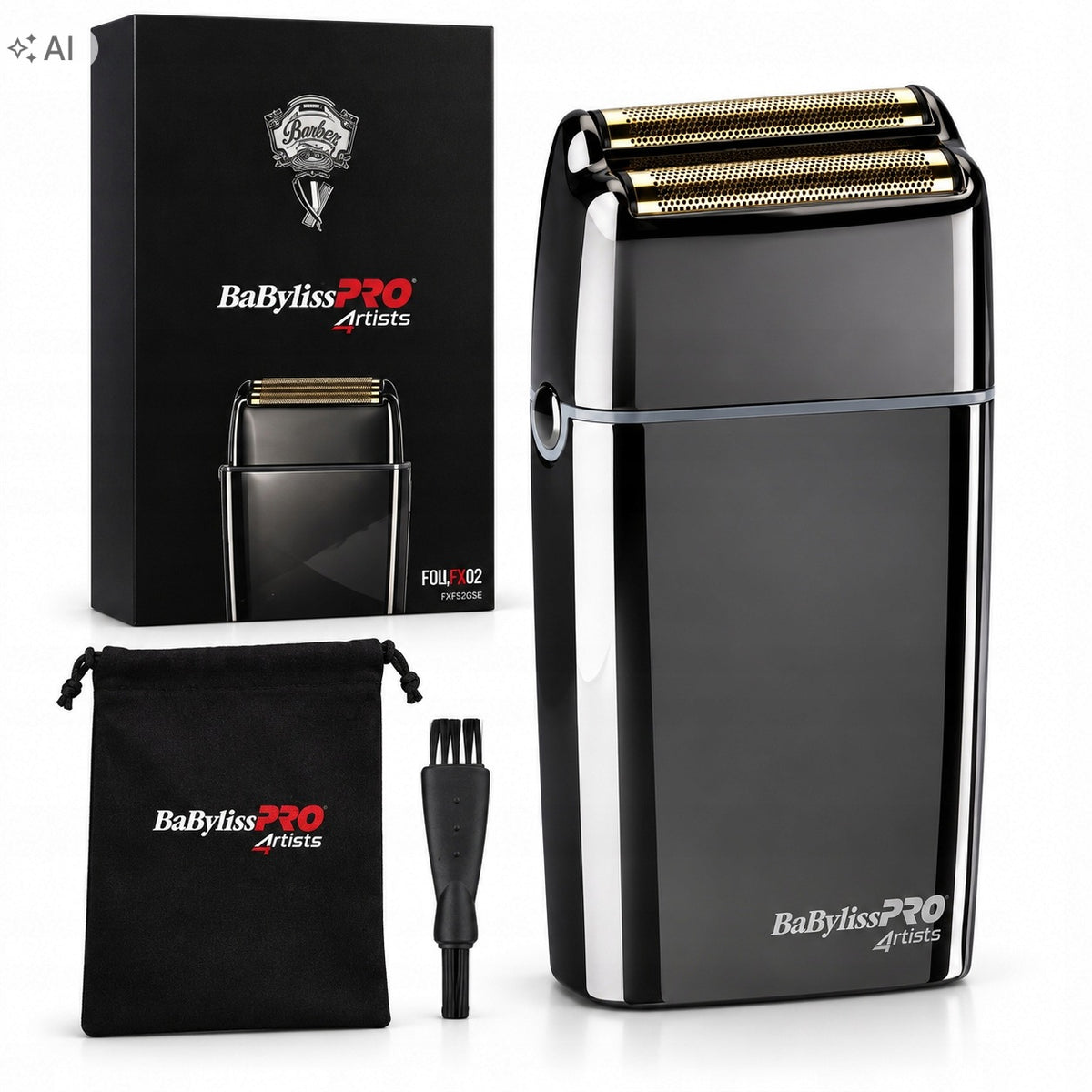 Babyliss Pro Men's Shaver Foil Machine FX2 4Artist Metal Wireless