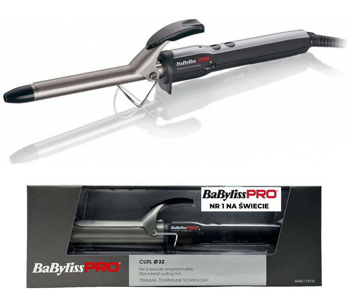 Babyliss Pro Titanium Curler 32MM BAB2174TT Thick Ionization Rotary Cable Packaging status original