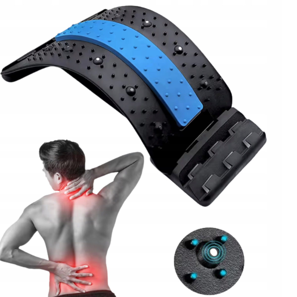 Back Stretching Device Adjustable Relief for Spine