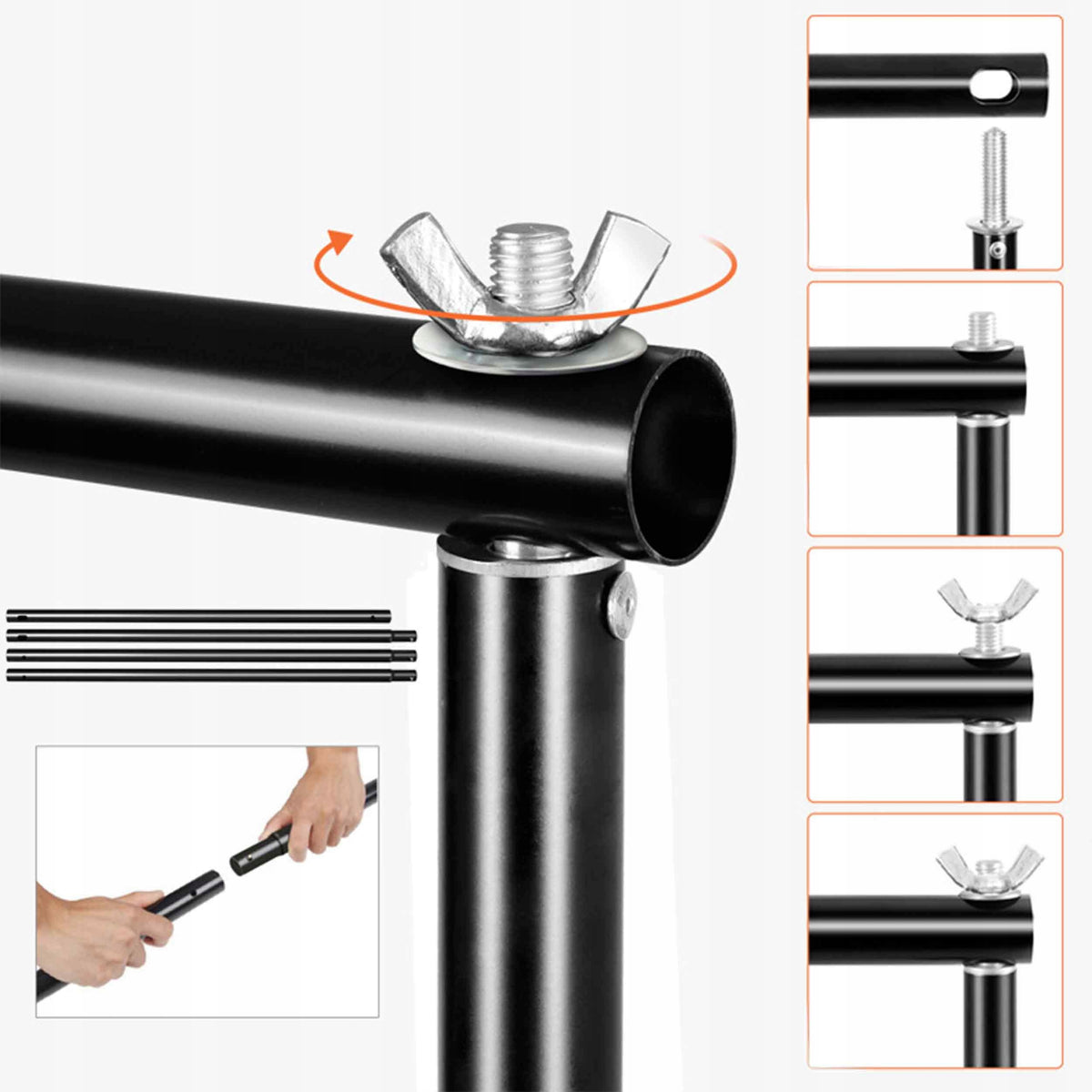 Background Photo Tripod Background Set for Studio Clamps Pouch 200x300cm Manufacturer code TŁO FOTOGRAFICZNE STATYW STELAŻ DO STUDIA