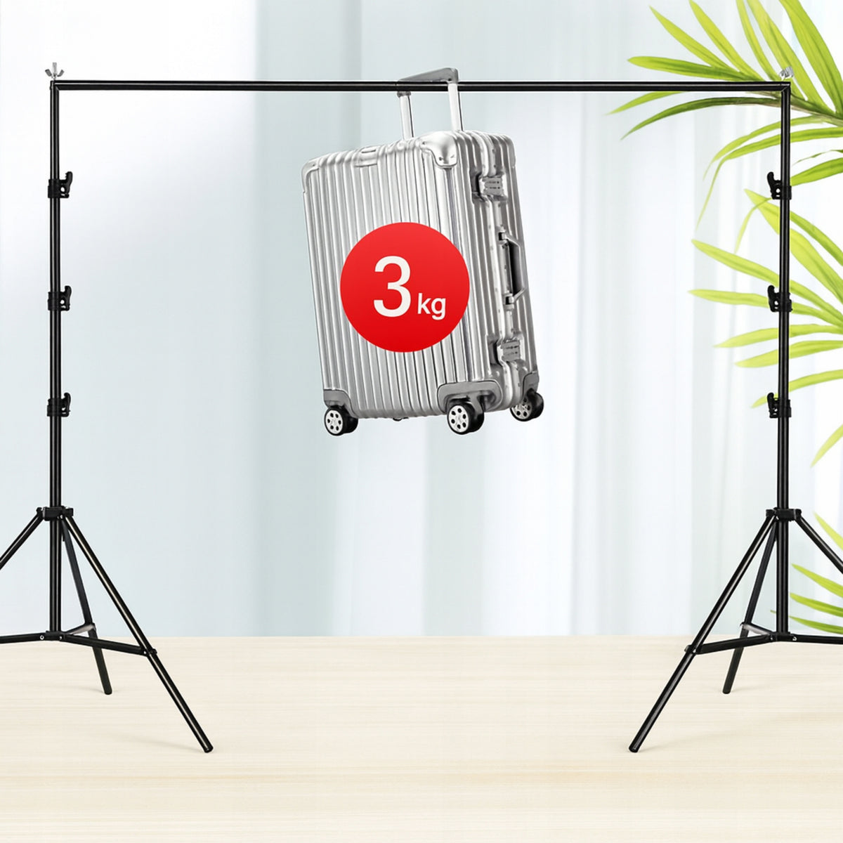 Background Photo Tripod Set 200x200cm CROSSBAR BAG CLAMPS Manufacturer code 5908249839212