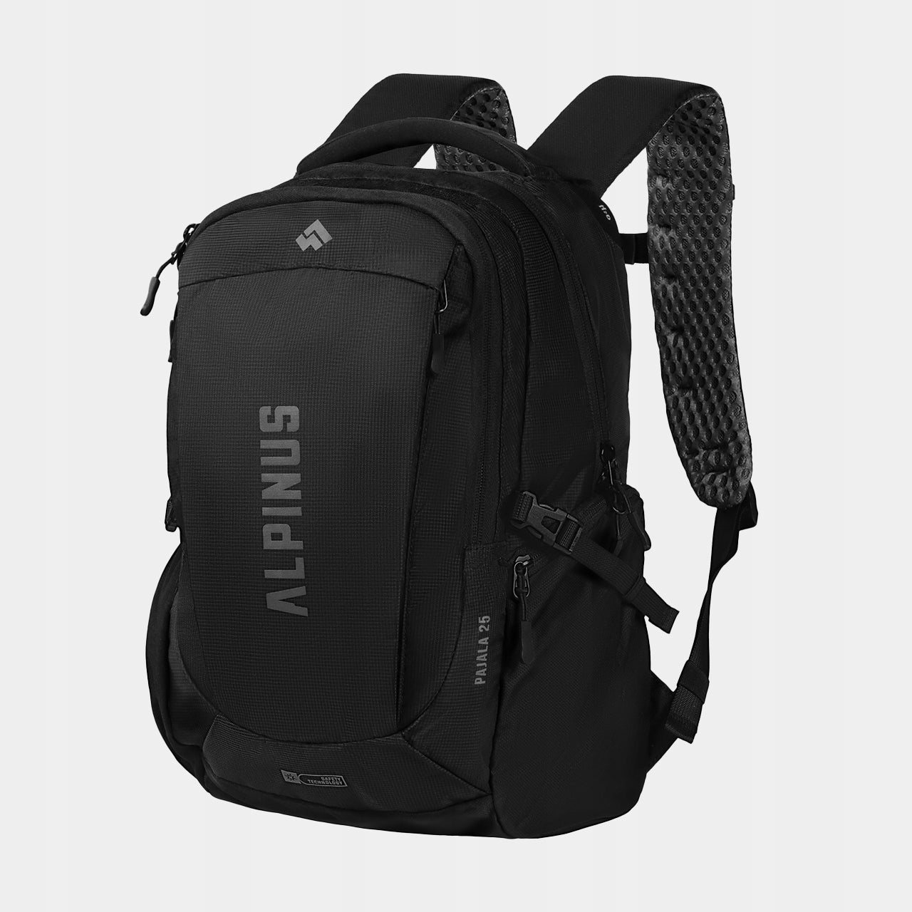 Backpack Alpinus Pajala25 black hip chest strap, AVS, H2O for airplane
