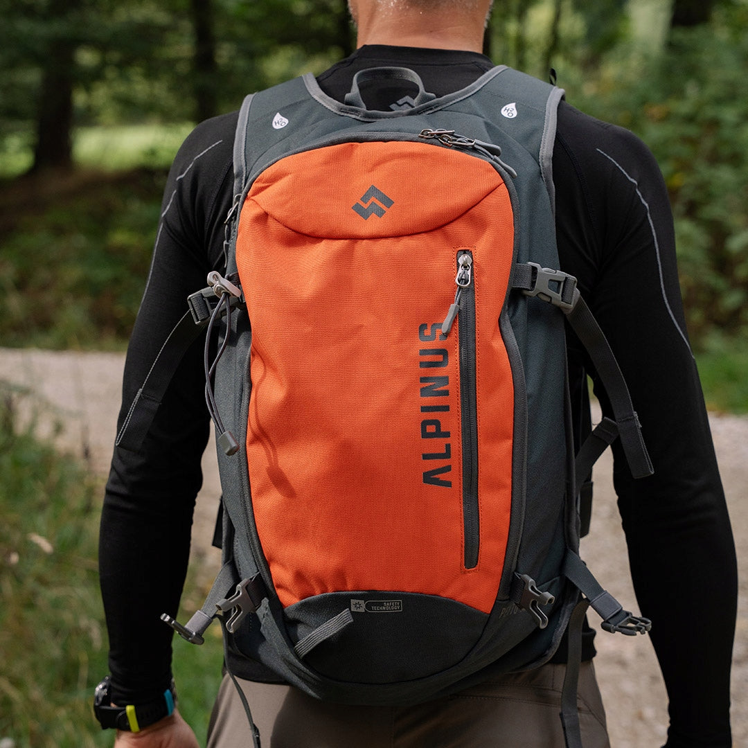 Backpack Alpinus Peyto 22 system H2O, for laptop, for poles, outdoor, dandelion Color orange