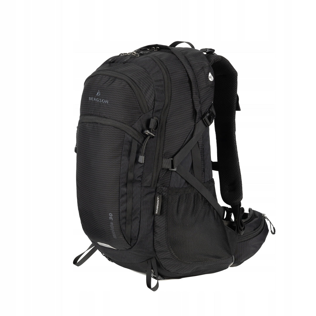 Backpack BERGSON MOLDE 30L trekking city cover light BLACK