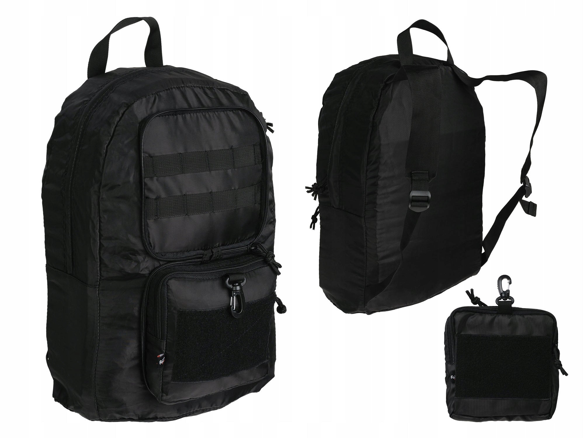 Backpack Folding Hiking FOX Outdoor MOLLE 30L Black
