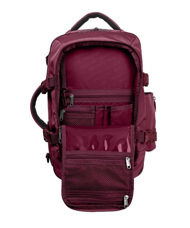 Backpack Puccini PM90171-3B red carry-on luggage for Wizzair 40x25x20 cm Brand PUCCINI