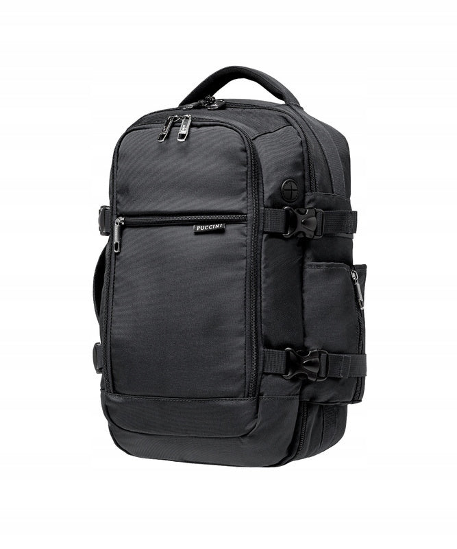 Backpack Puccini PM90171 black carry-on luggage for Wizzair 40x25x20 cm Brand PUCCINI