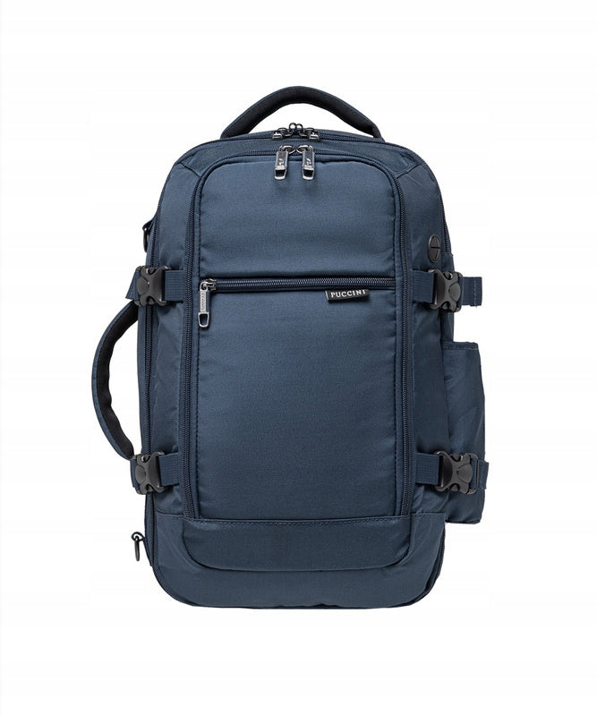 Backpack Puccini PM90171 navy blue carry-on luggage for Wizzair 40x25x20 cm