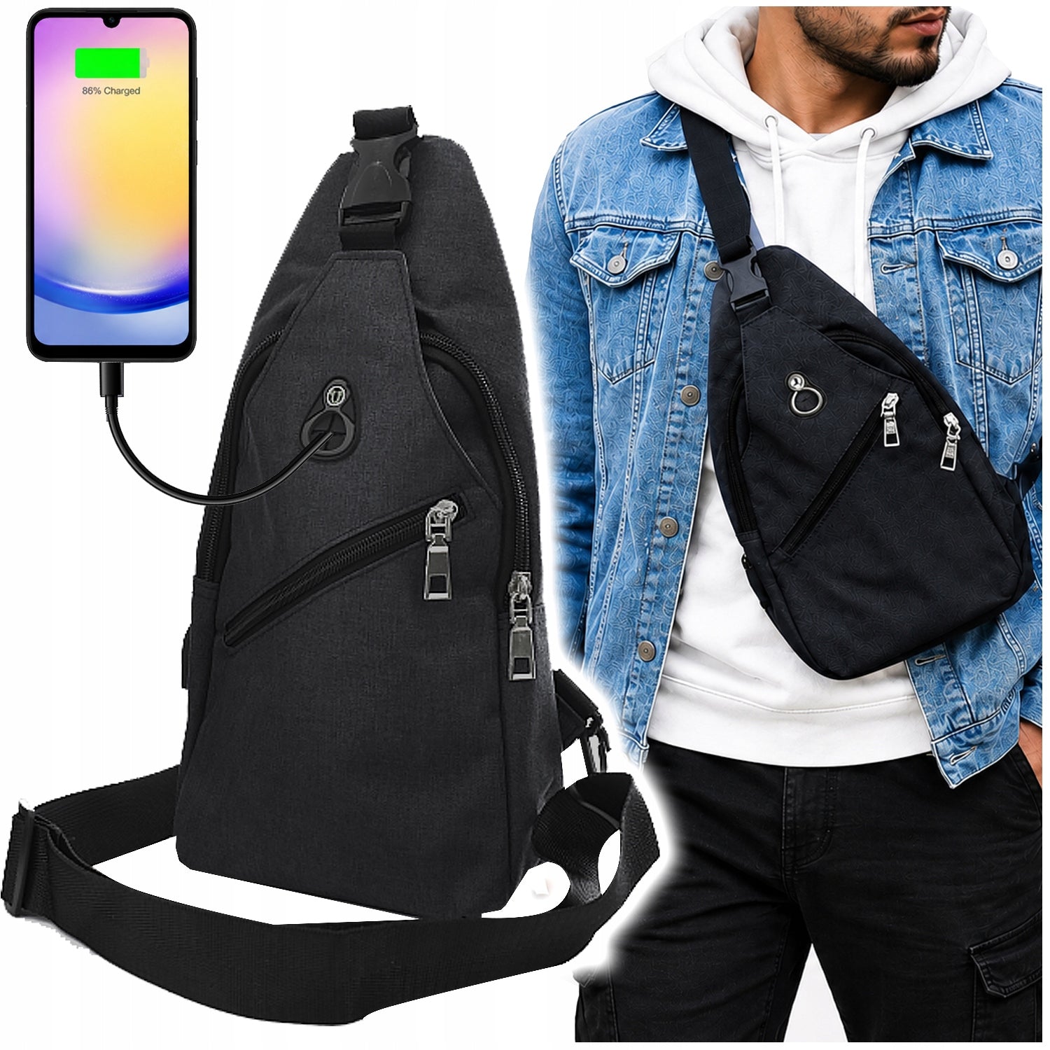 Backpack Sports Men's Shoulder Bag Lightweight Sachet Waterproof Webski