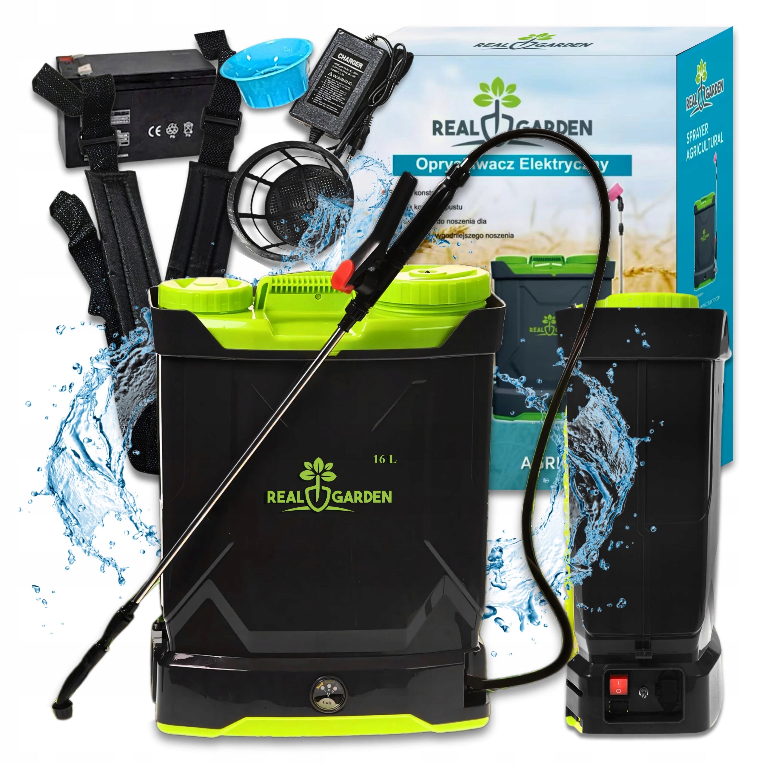 Backpack Sprayer Cordless Electric Sprayer 16L Set XXL