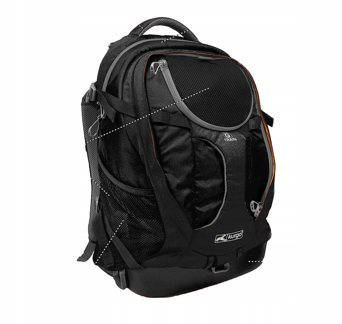 Backpack cat dog transporter Kurgo G-Train black up to 11,3kg waterproof Packaging status original