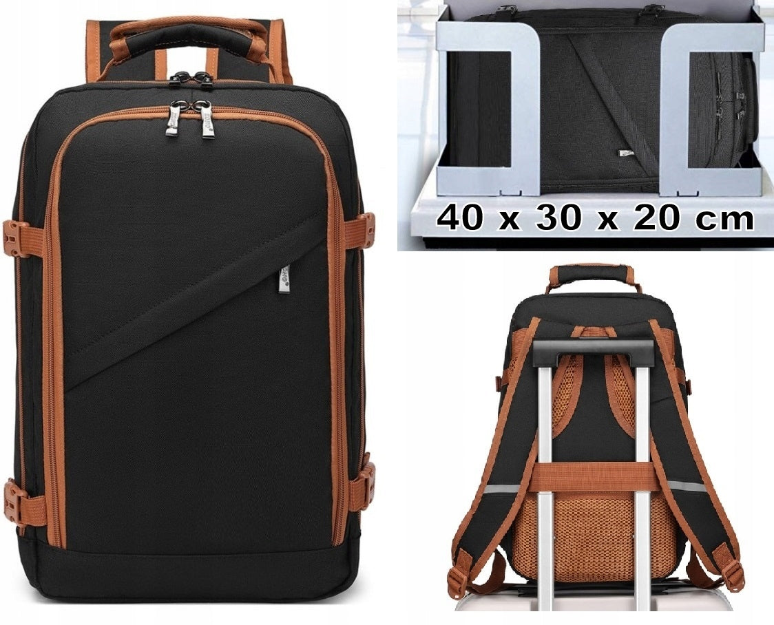 Backpack for Airplane RYANAIR WIZZAIR 40x30x20 carry-on luggage small Expander