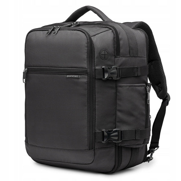 Backpack for airplane PUCCINI PM90172 black, hand luggage 40x30x20cm