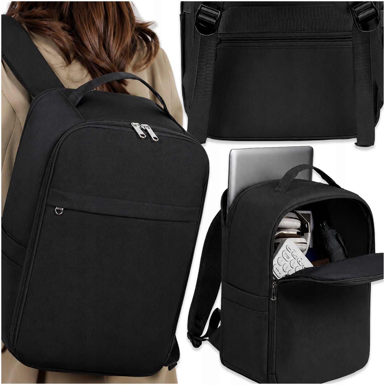 Backpack for airplane Ryanair 40x25x20 cabin carry-on luggage bag SPACIOUS