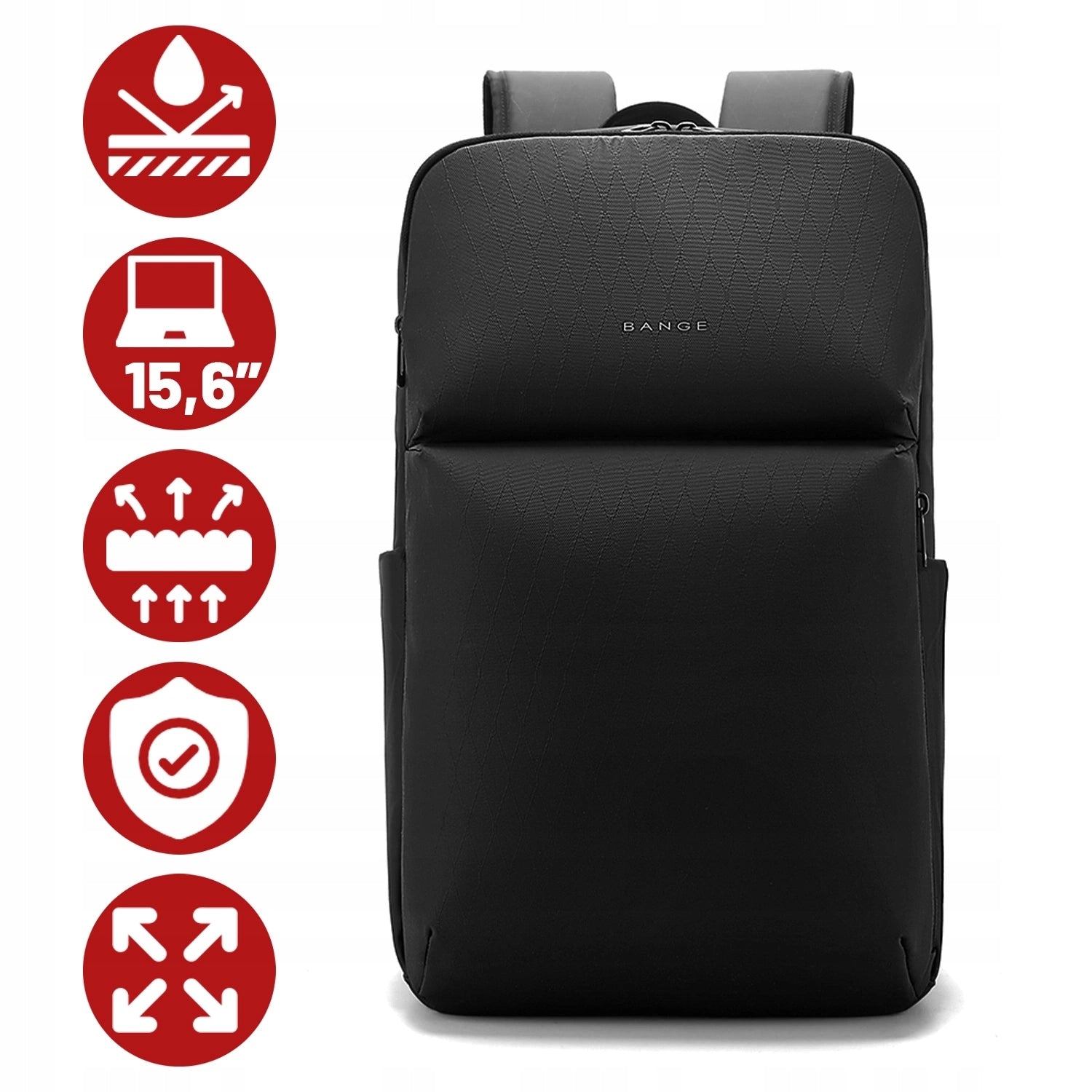 Backpack with space for laptop 15.6" for work capacious functional urban Manufacturer code Plecak na laptopa 15.6 wodoodporny 81432