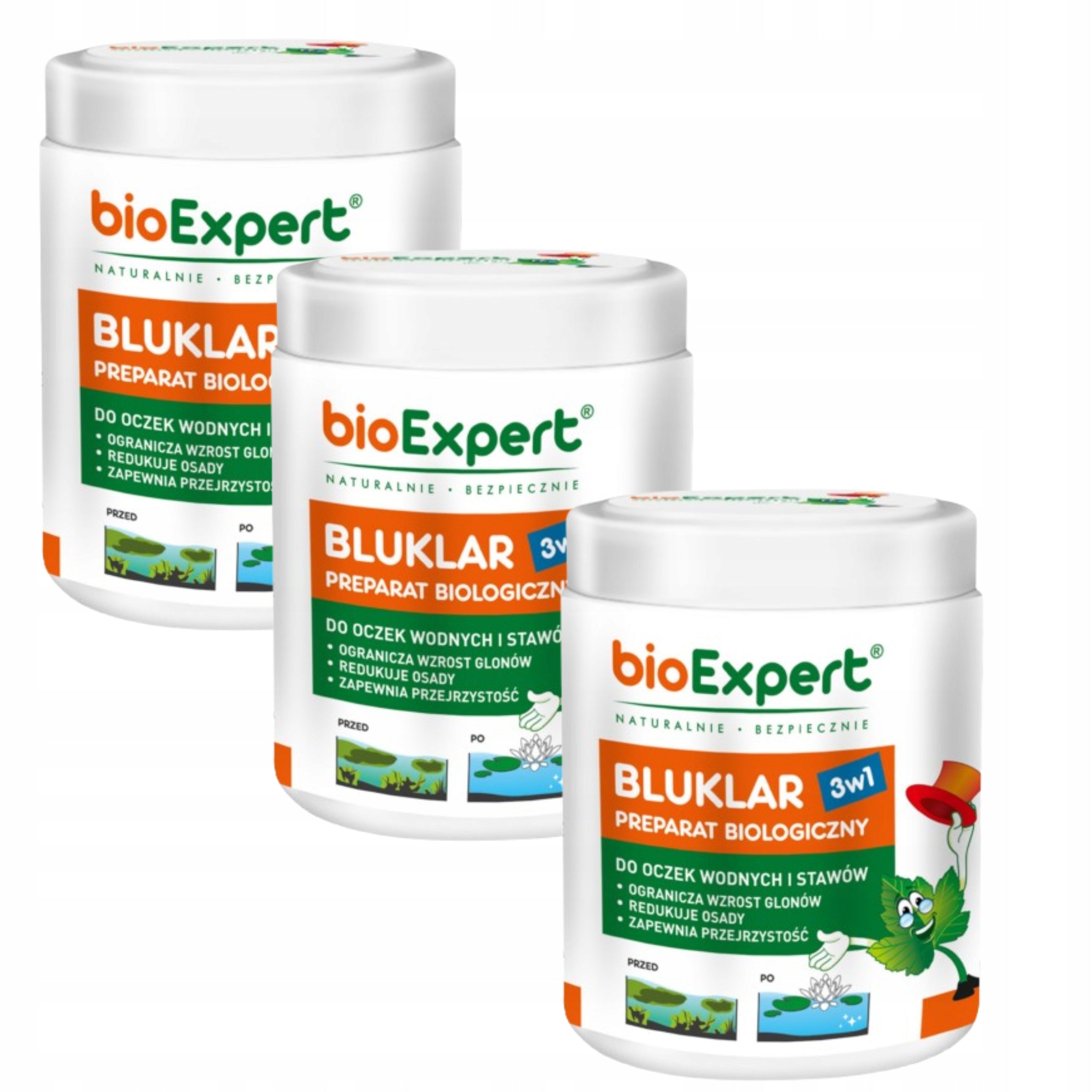 Bacteria for pond Preparation removes algae sludge Bluklar 500gx3 bioExpert