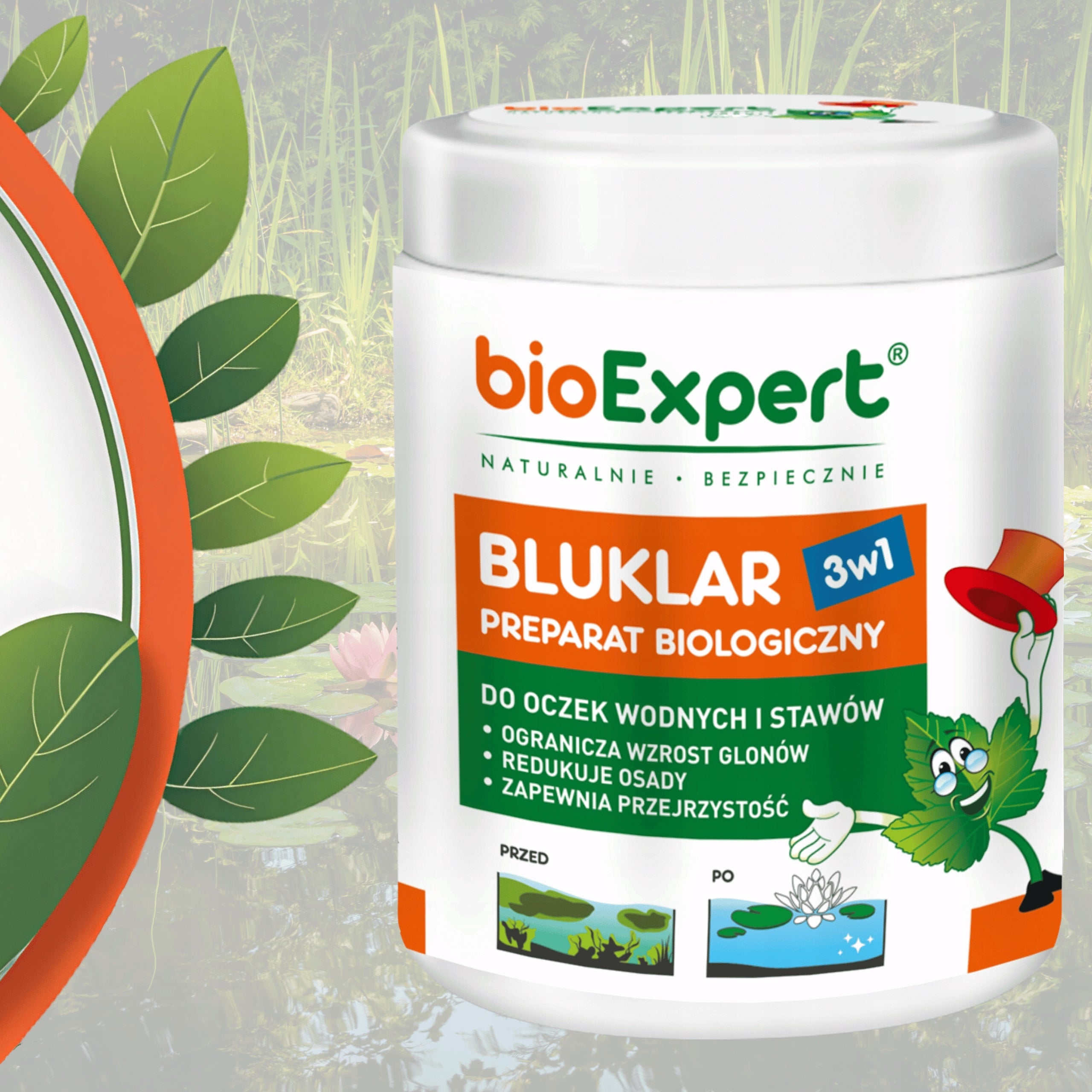 Bacteria for pond The preparation removes algae sludge Bluklar 500g bioExpert Manufacturer code D3-009-0500-01-PL
