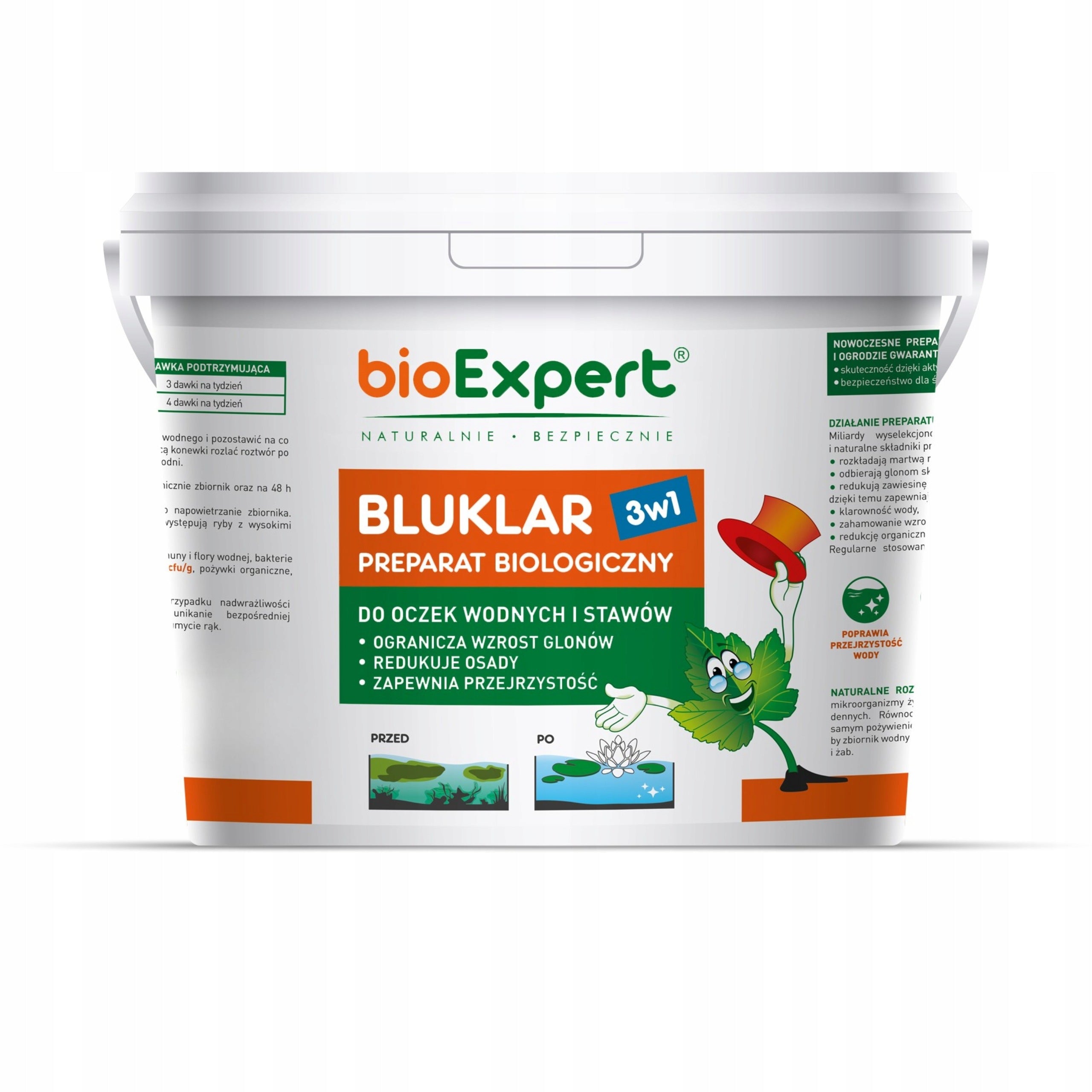 Bacteria for pond Water Preparation removes algae sludge Bluklar 3kg bioExpert Packaging status original