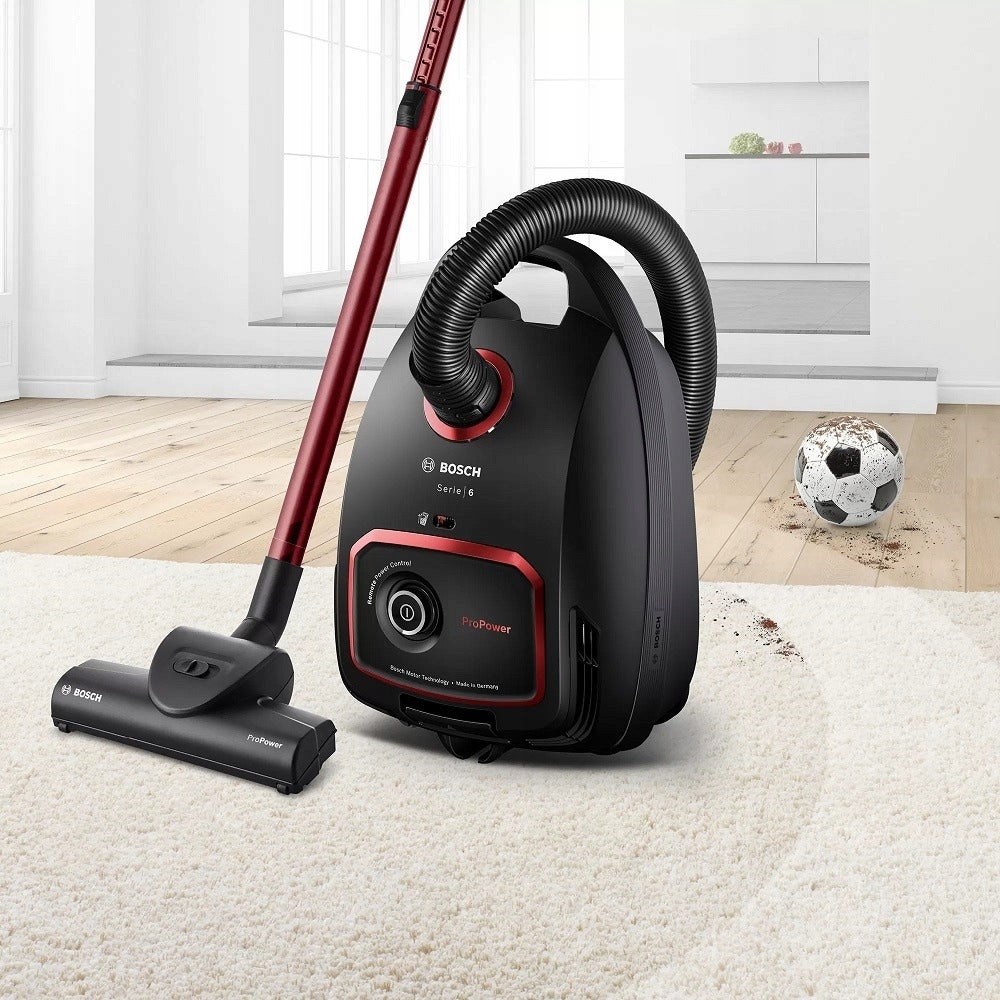 Bag VACUUM CLEANER BOSCH BGL6POW1 850 W HEPA filter Dominant color black