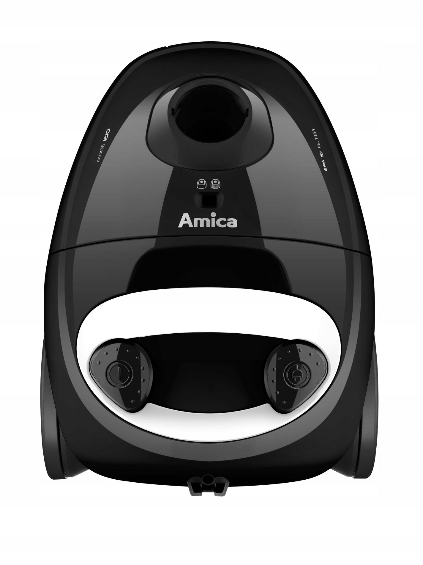 Bagged Vacuum Cleaner Amica Ora VM1032 900W Small Quiet Traditional Telescope Pipe Dominant color black