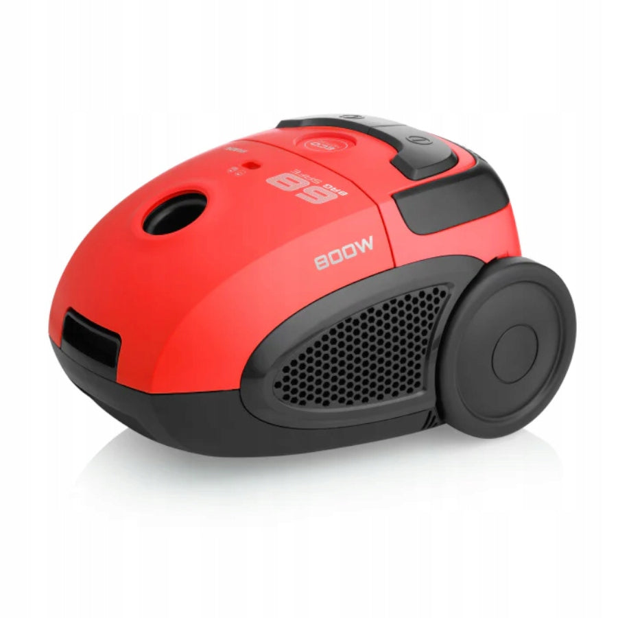 Bagged Vacuum Cleaner HYUNDAI VC068R red Eco Lightweight Compact 800W VC-068R Dominant color red