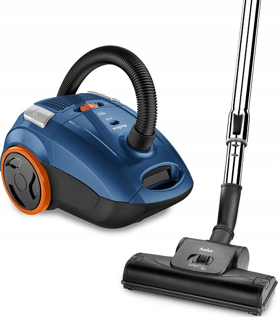 Bagged vacuum cleaner AMICA VM2062 900W 3L 76dB REG POWER HEPA turbo brush Dominant color blue