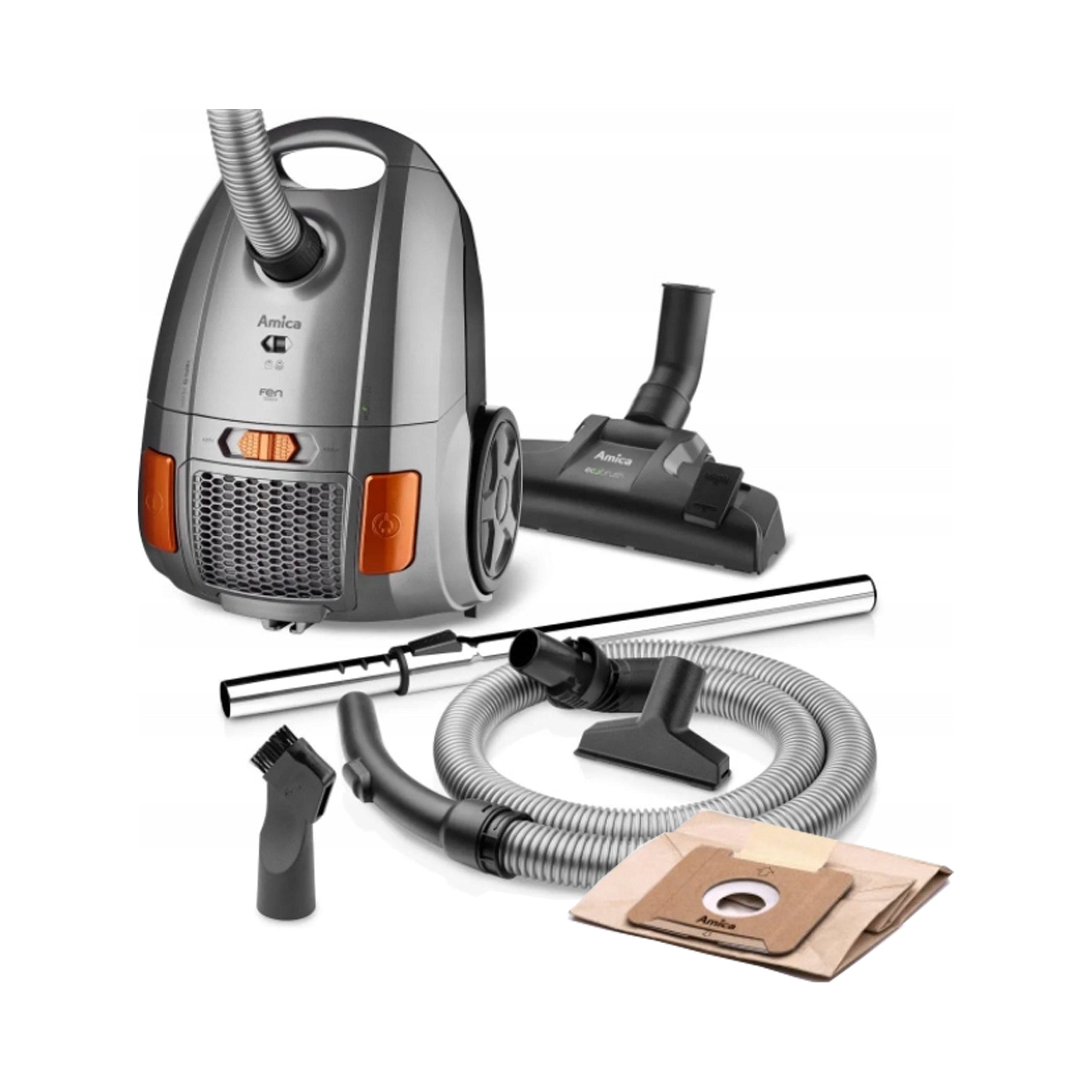 Bagged vacuum cleaner Amica Fen VM2061 850W silver