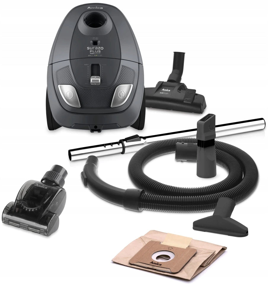 Bagged vacuum cleaner Amica VM1150 Surazo Mini turbo brush Power adjustment