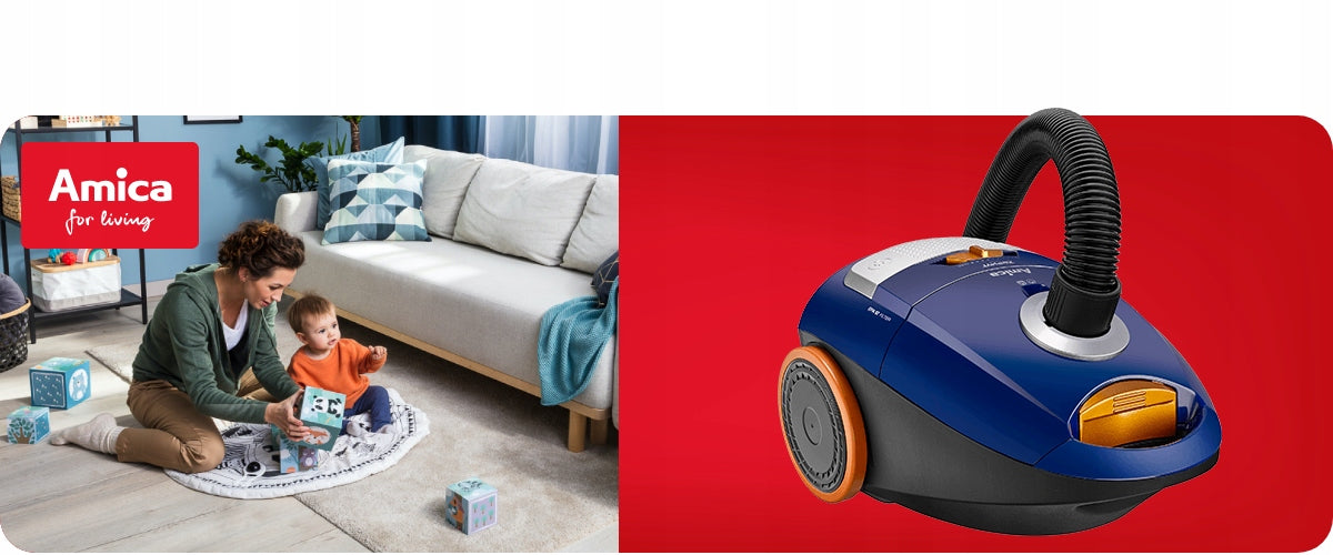 Bagged vacuum cleaner Amica Zephyr VM 1061 900W Manufacturer code VM1061