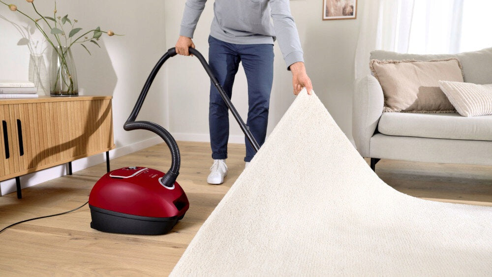 Bagged vacuum cleaner BOSCH BGB41RD3H Red Dominant color red