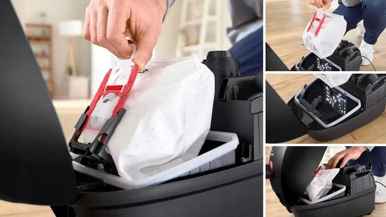 Bagged vacuum cleaner BOSCH BGL41POW2H Series 4 Dominant color black