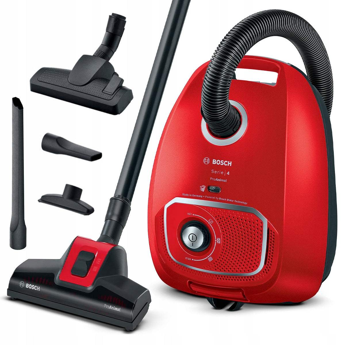 Bagged vacuum cleaner Bosch ProAnimal BGB41PET1 Turbobrush for HEPA hair