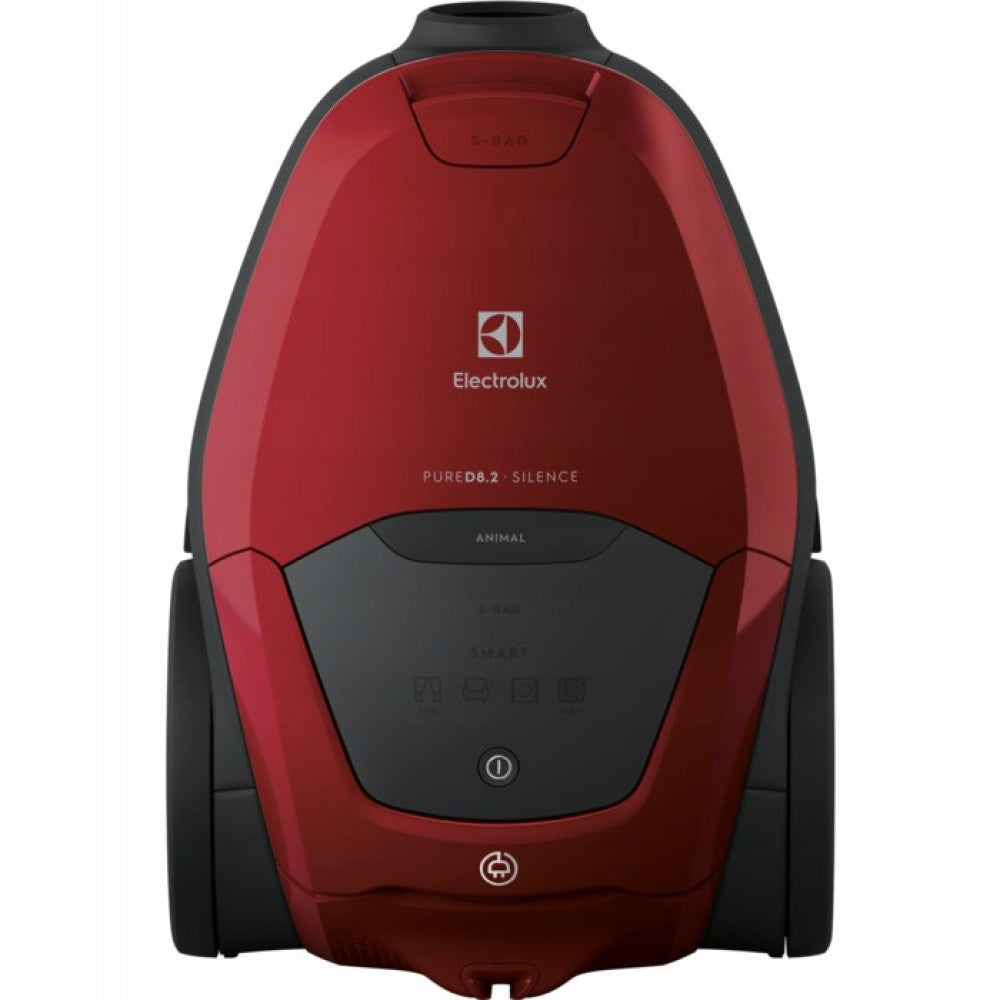 Bagged vacuum cleaner ELECTROLUX PURE D8 PD82-ANIMA SILENCE Dominant color red