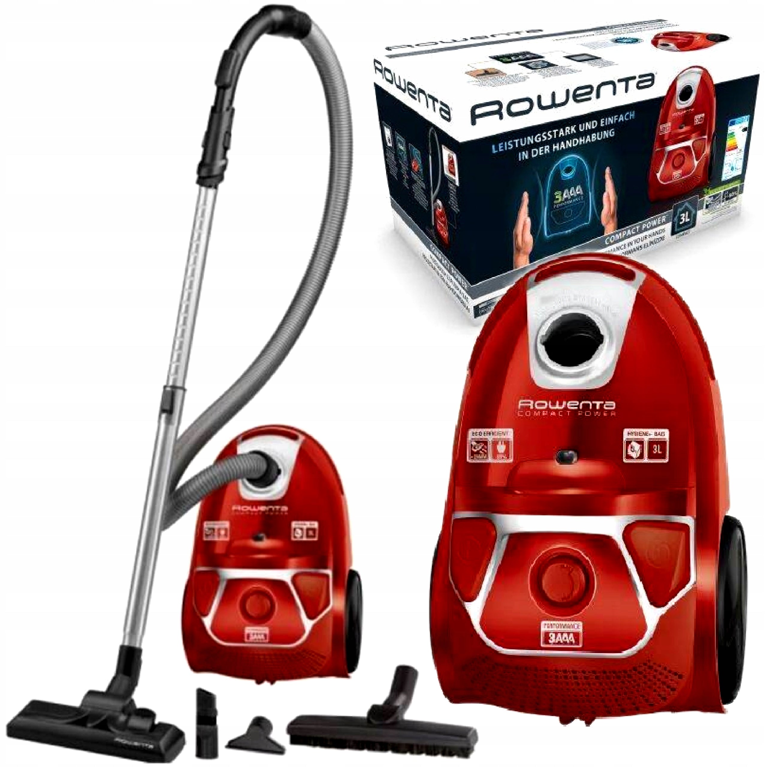 Bagged vacuum cleaner Rowenta RO3953 power 750W 79dB for allergy sufferers for parquet