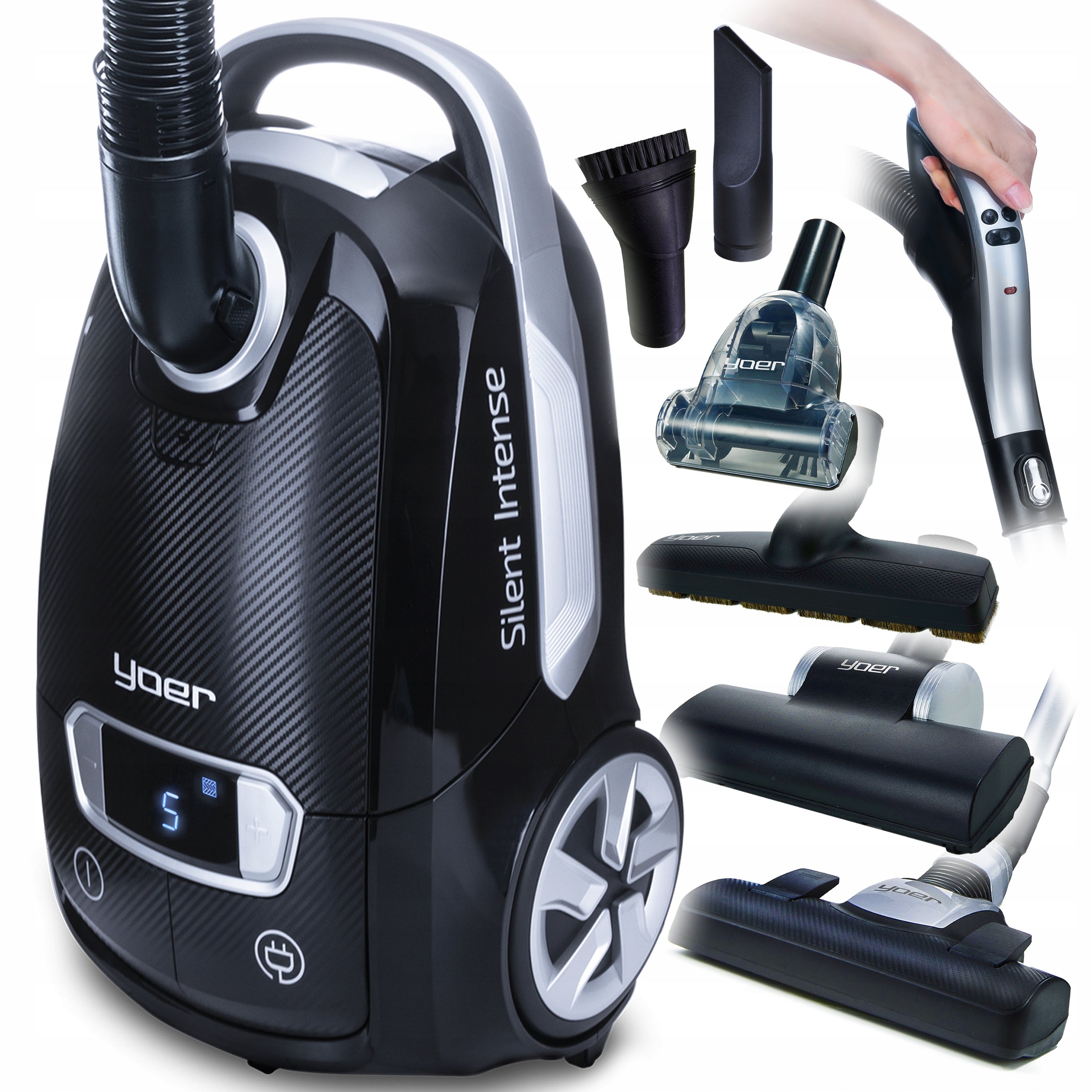 Bagged vacuum cleaner Silent Yoer HEPA +6 brushes SMART +PILOT