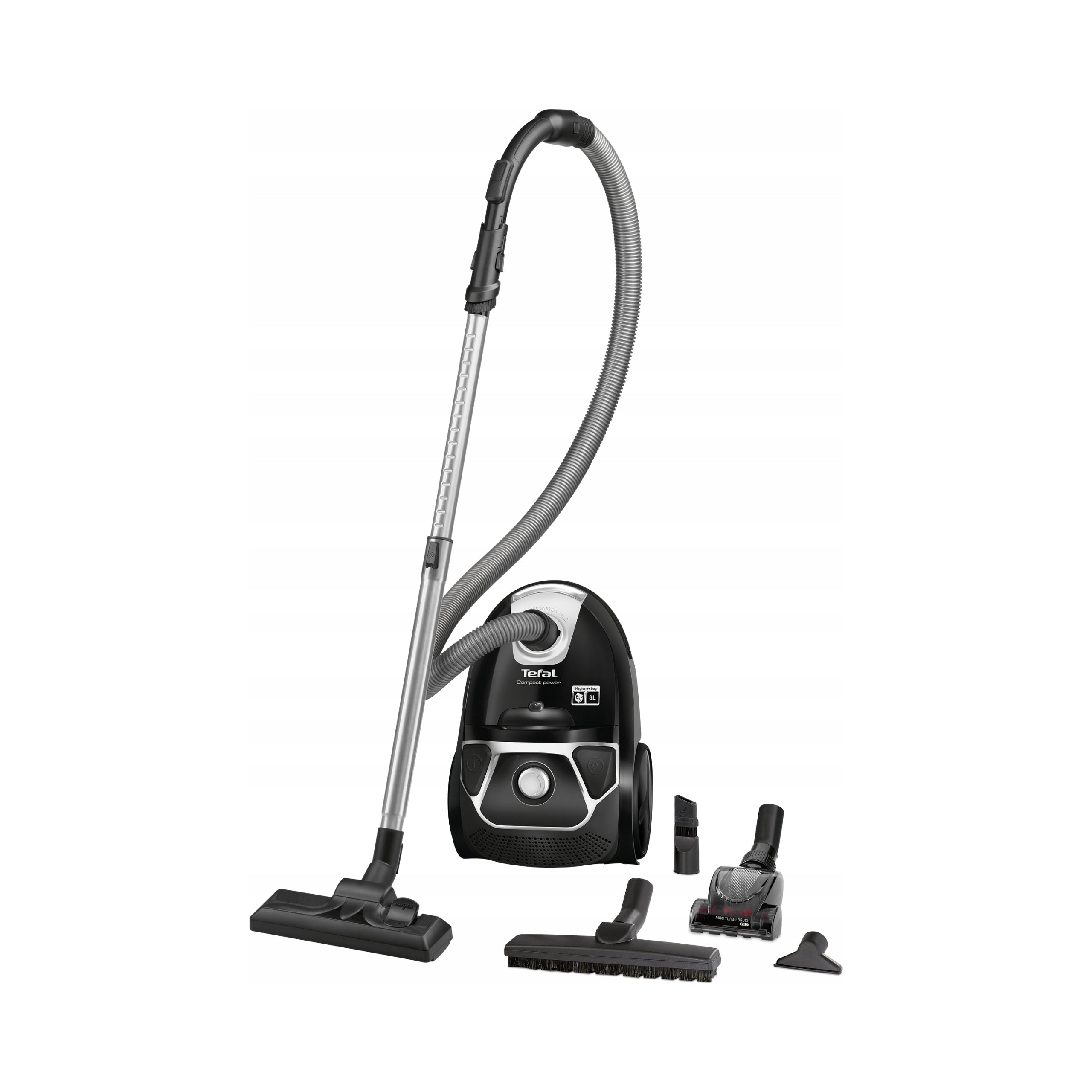 Bagged vacuum cleaner Tefal Compact Power TW3985 EA turbo brush filter 750W