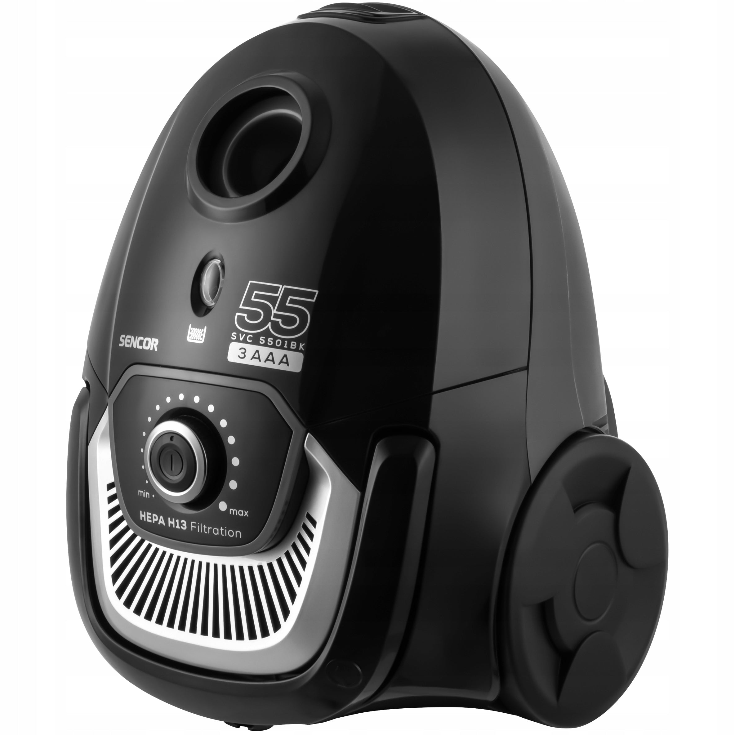 Bagged vacuum cleaner quiet Sencor SVC-5501 75dB HEPA for allergy sufferers 700W black Brand Sencor