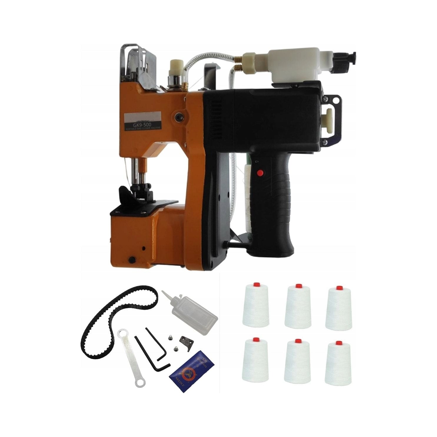 Bagging machine GK9-310 220V – 1200 rpm – 6 Threads FREEBIE+Accessories