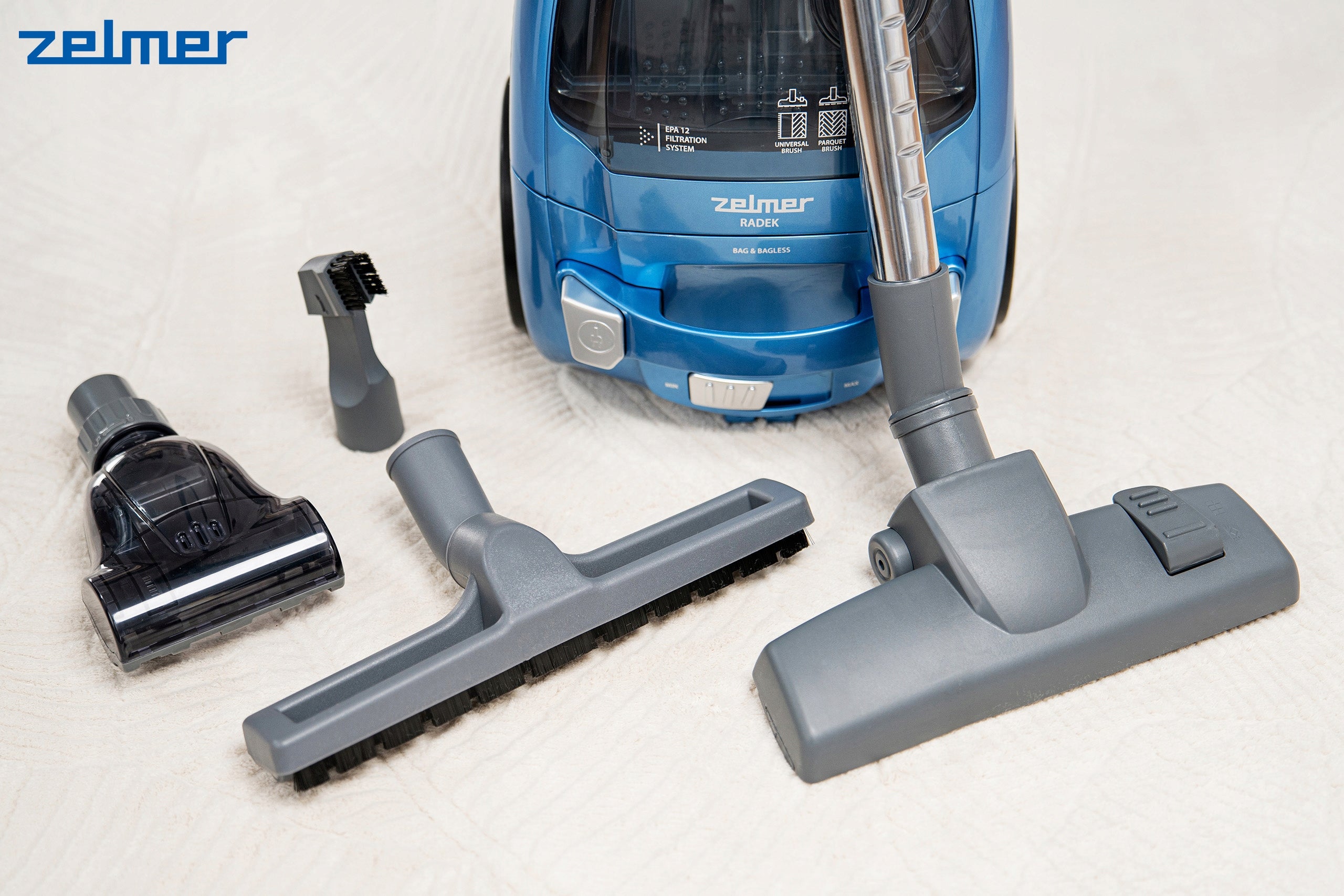 Bagless vacuum cleaner 2in1 Zelmer Radek ZVC032P 800W power regulation Vacuum cleaner type bagless bag