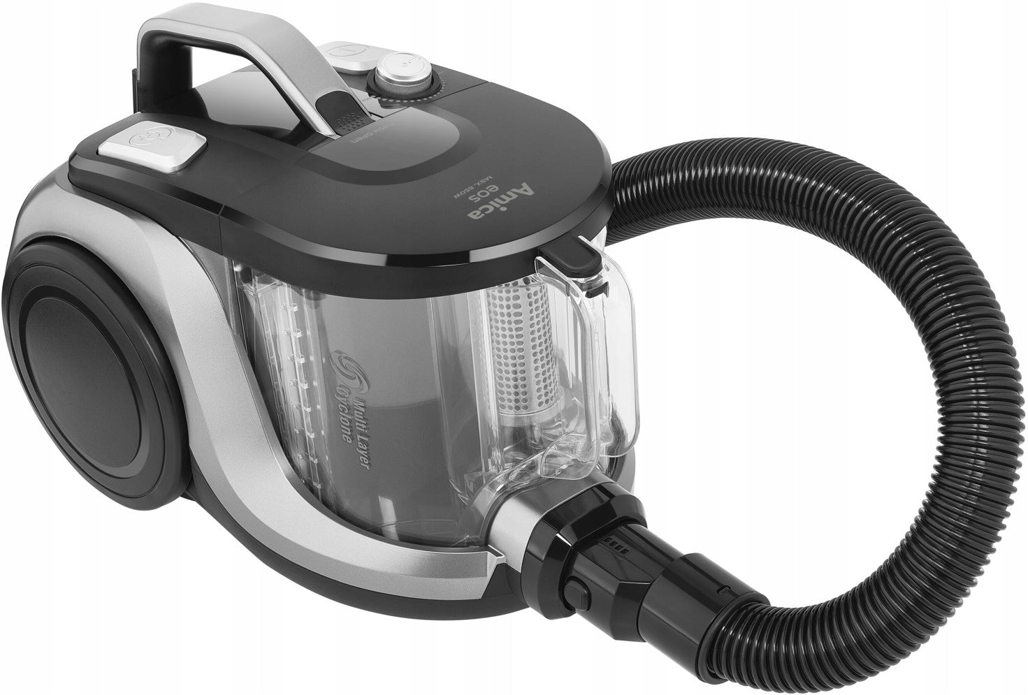 Bagless vacuum cleaner Amica VM3011 EOS 850 W 2,5 l HEPA H13 range 7 m Dominant color silver/gray