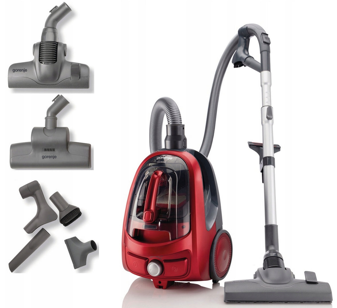 Bagless vacuum cleaner Gorenje VCE03SPRCY Turbo 1,7l 800W 3nozzles POWERFUL