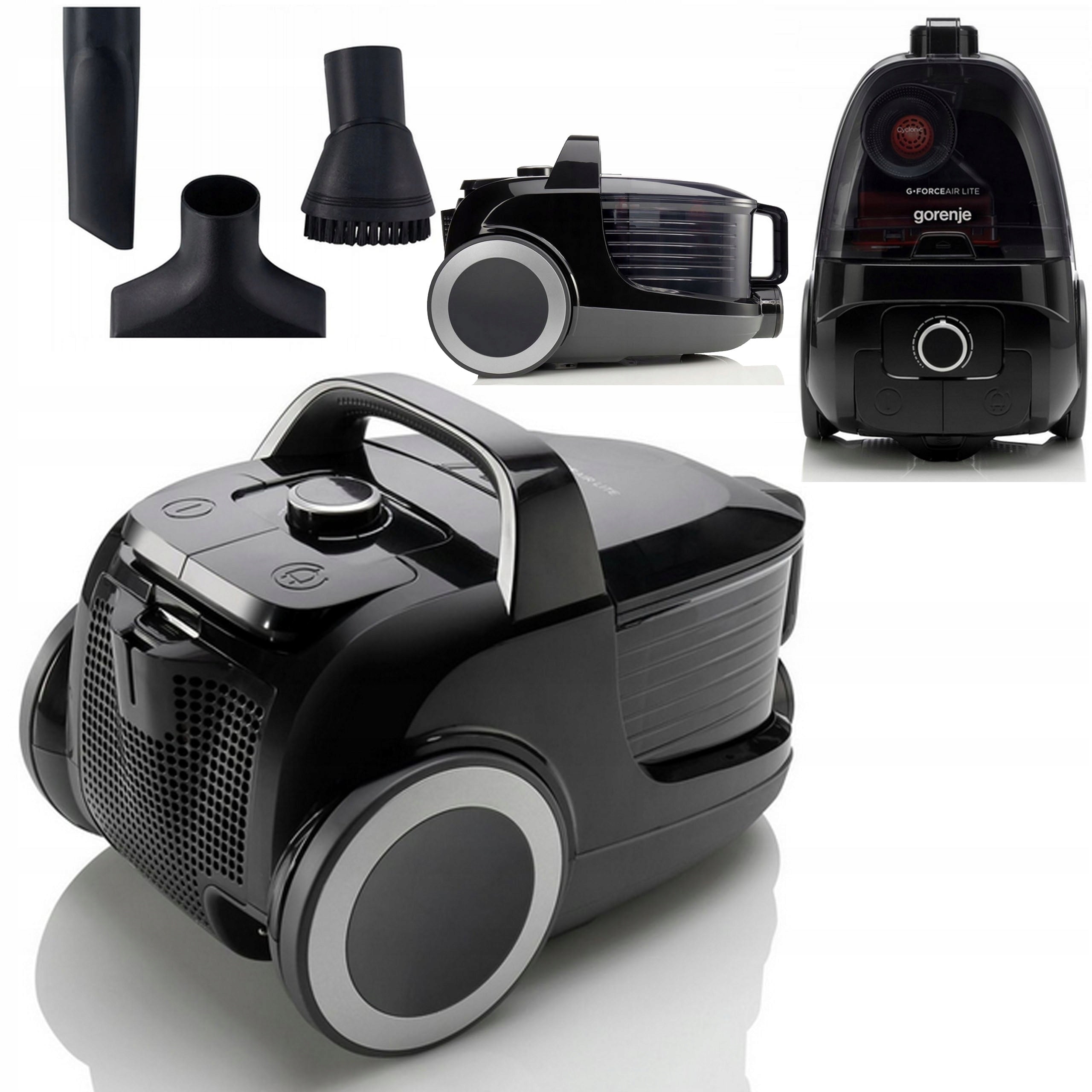 Bagless vacuum cleaner Gorenje VCEA03GALBKCY 700 W Black 3,3 l STRONG