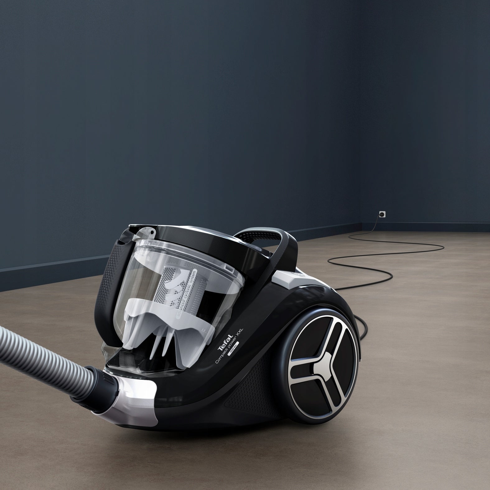 Bagless vacuum cleaner Tefal TW4B25 Compact Power XXL powerful 750W HEPA cyclone Dominant color black