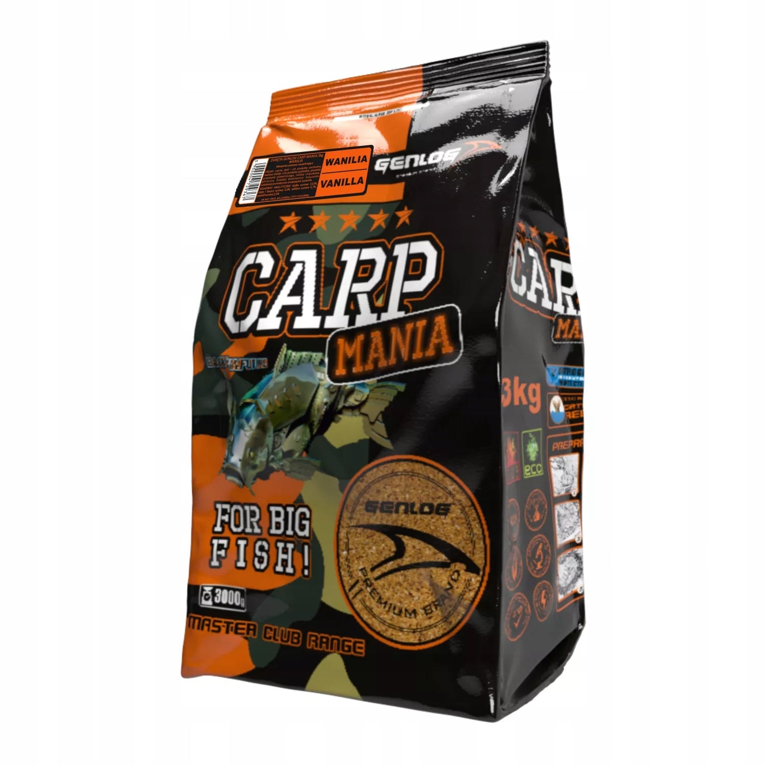 Bait GENLOG Carp Mania 3kg - Vanilla