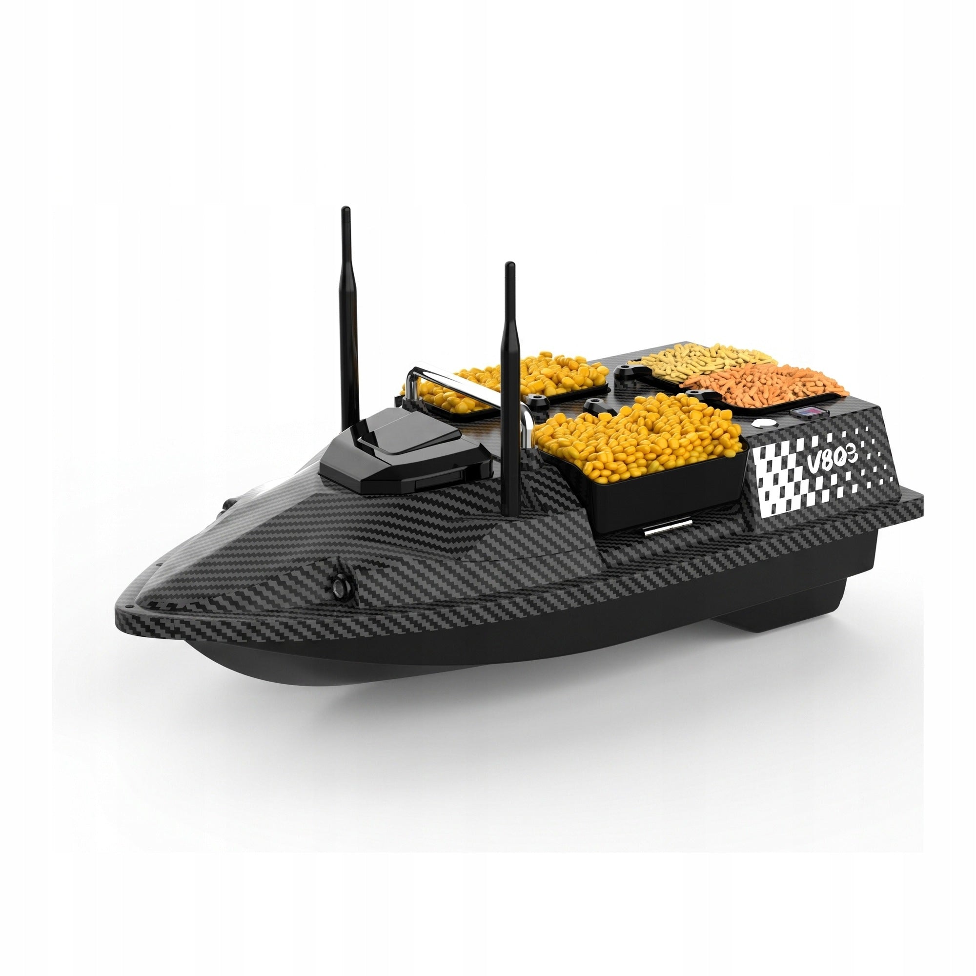 Bait boat FLYTEC V803 GPS 4 feeders 3 kg remote control 500 m fast 15 km/h Manufacturer code V803_GPS