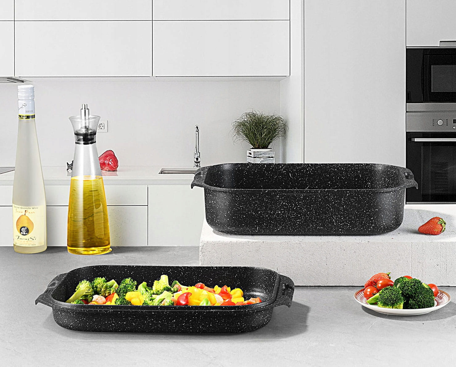 Baking pan marble double-sided gooseberries 2-ele 6.0L ZILNER 1116 Packaging status original